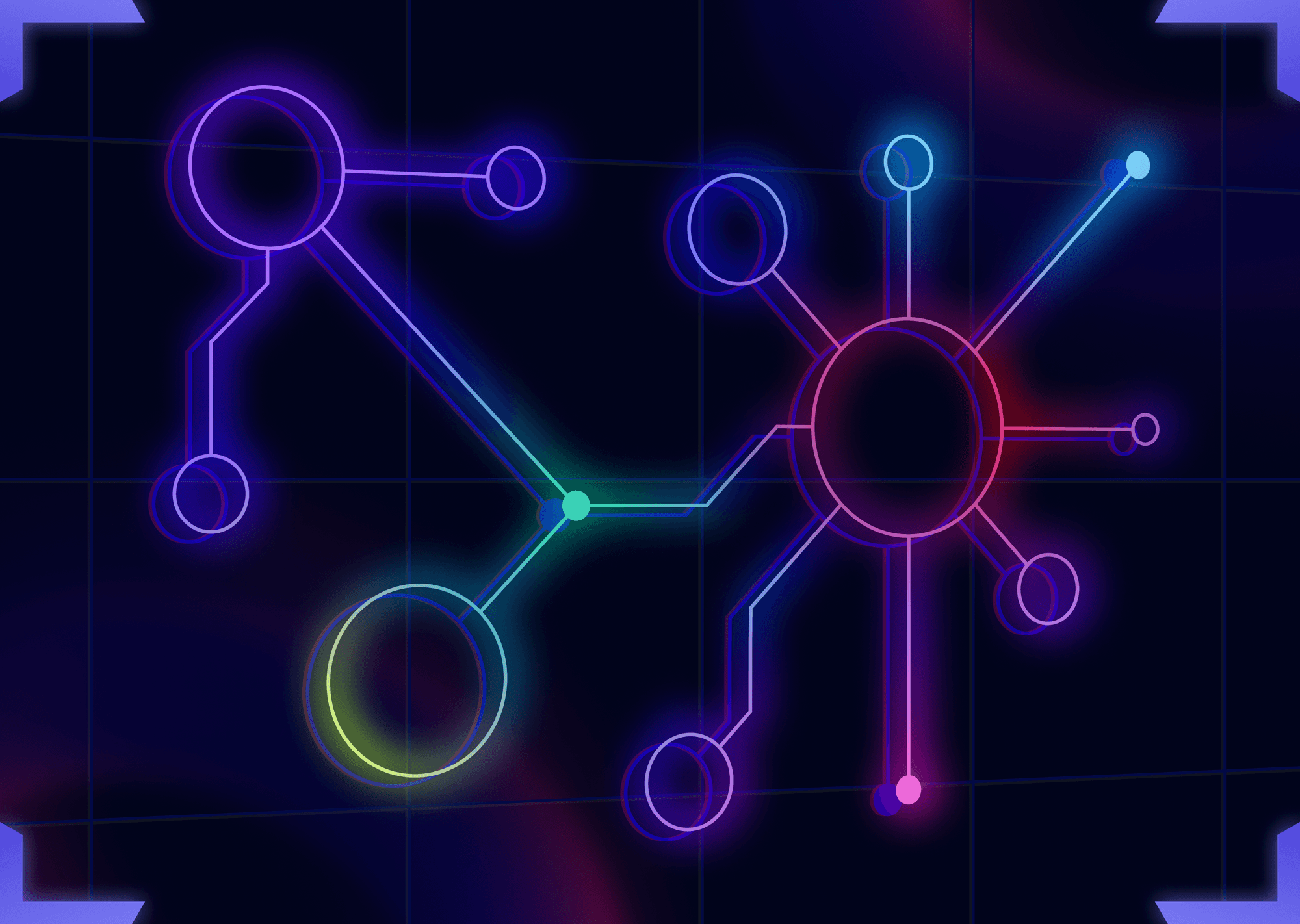 Illustration of a colorful system