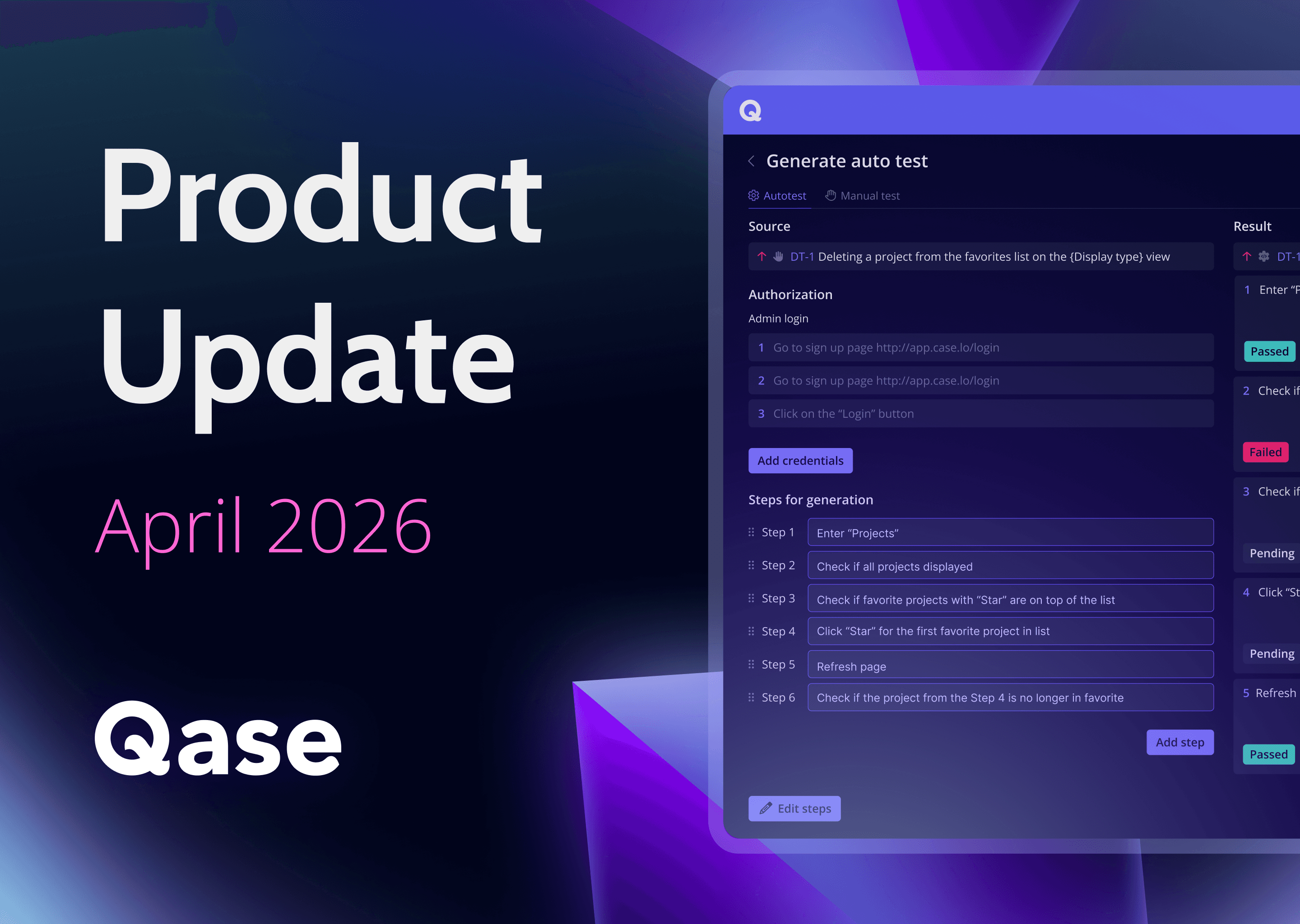Qase Product Updates: April 2026