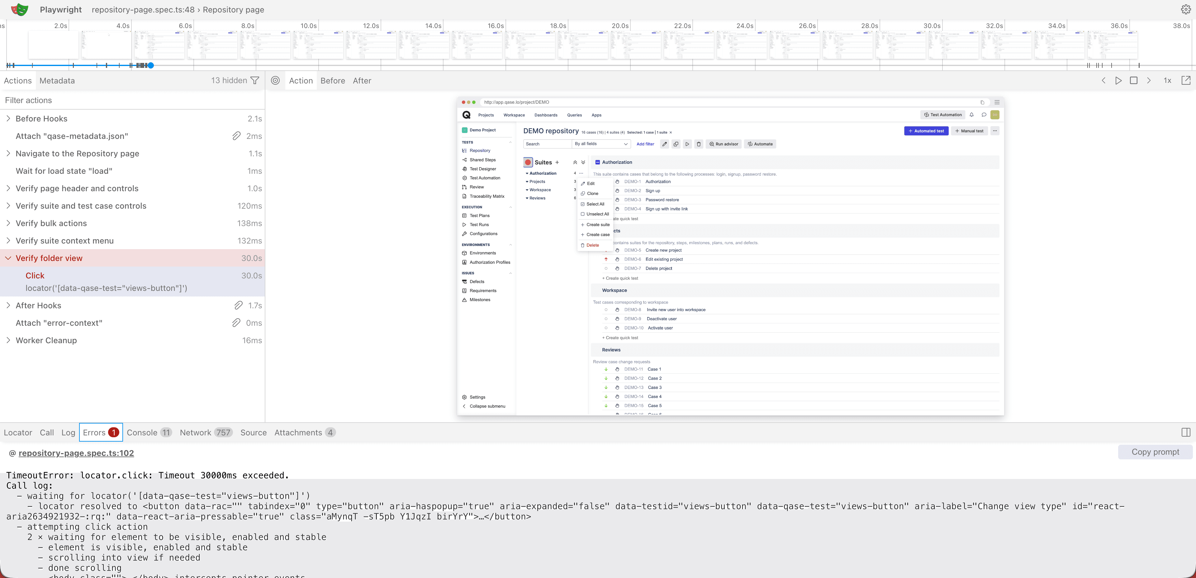 Playwright Trace Viewer is now available in Qase