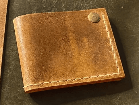 Photo of handmade leather wallet