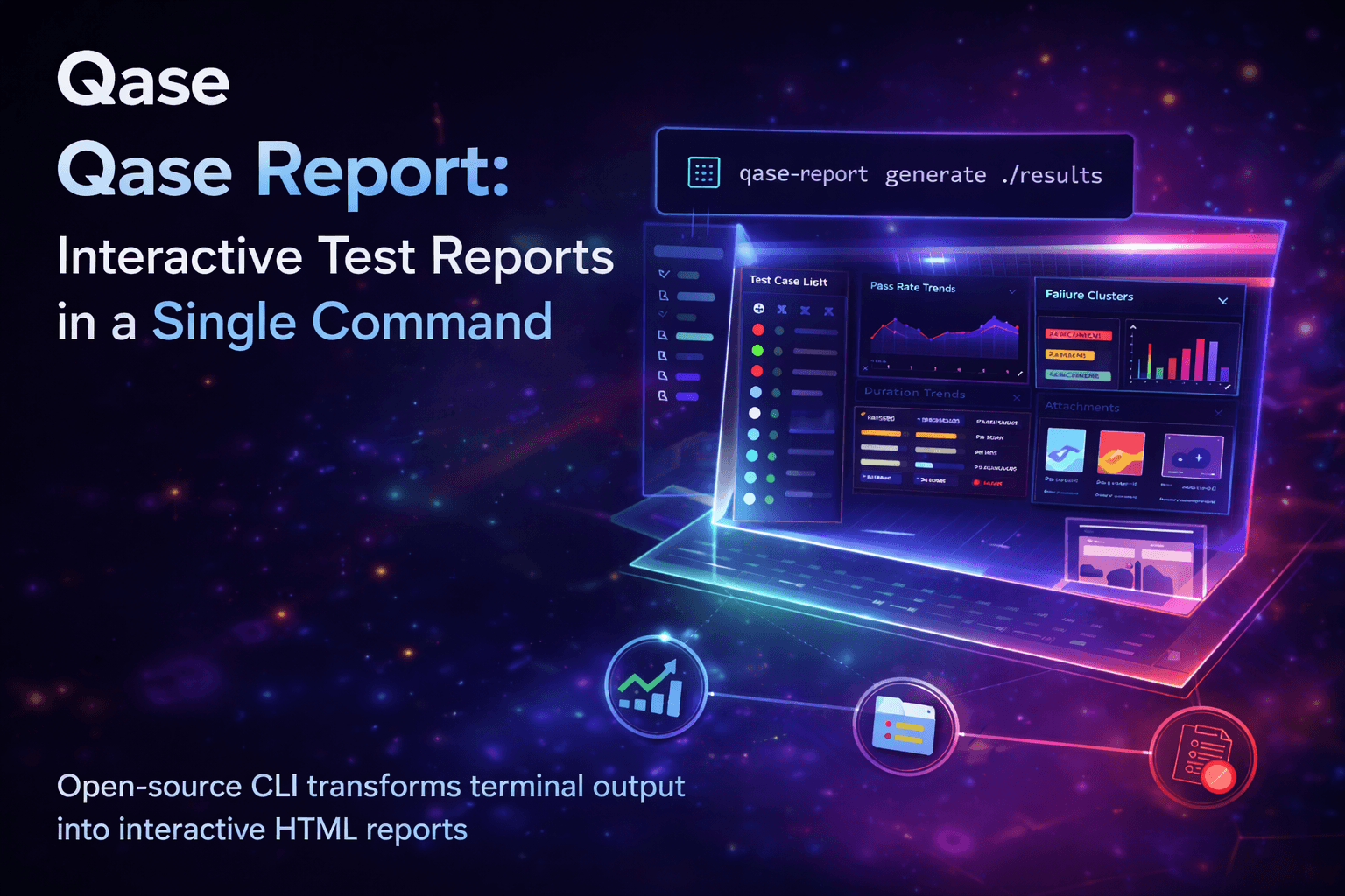 Qase Report: Interactive Test Reports in a Single Command
